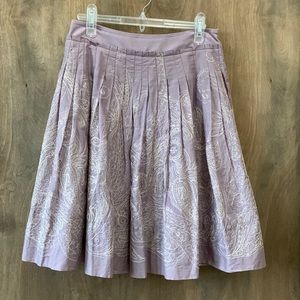 Talbots embroidered cotton skirt